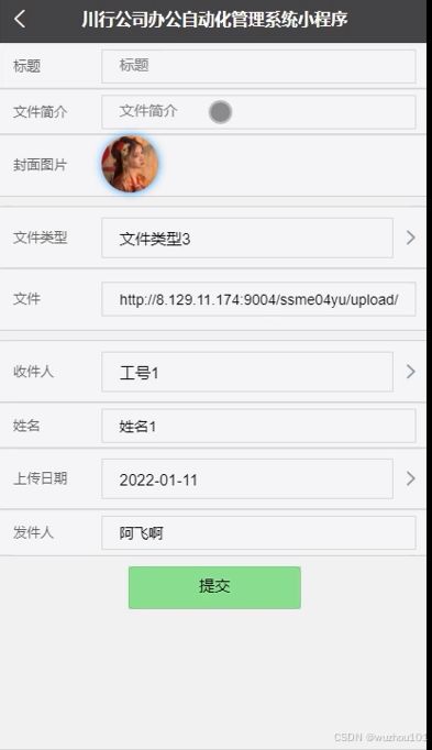 基于ssm vue川行公司办公管理系统 开题报告 程序 论文 java
