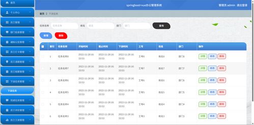 基于springboot vue的办公管理系统